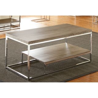 Steve Silver Lucia Cocktail Table   Dark Driftwood Gray   Coffee Tables