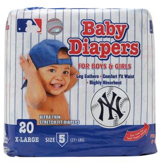 Braco Manufacturing New York Yankees Supreme Disposable Baby Diaper