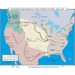 Universal Map World History Wall Maps   Western Expansion in U.S.