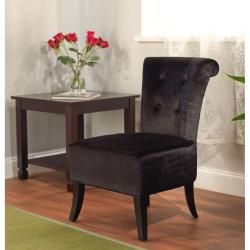 Simple Living Anna Black Velvet Accent Chair  ™ Shopping