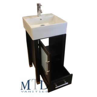 MTD Vanities Malta 18 Single Sink Bathroom Vanity Set with Mirror