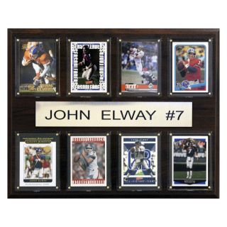 NFL 12 x 15 in. John Elway Denver Broncos 8 Card Plaque   Collectible Wall Art & Photography