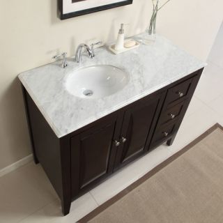 45 Single Sink Cabinet Bathroom Vanity Set by Silkroad Exclusive