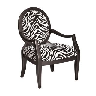 Powell Zebra Oval Back Accent Chair   Shopping   Great Deals