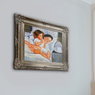 Breakfast in Bed by Mary Cassatt Framed Original Painting by Tori Home