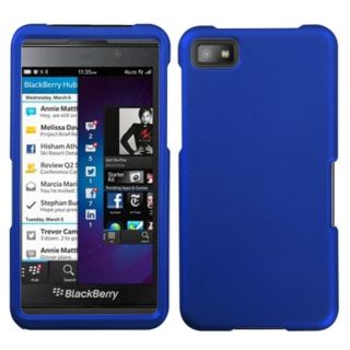 INSTEN Titanium/ Solid Dark Blue Phone Case Cover for Blackberry Z10