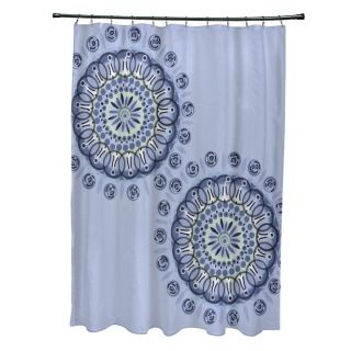 Dual Spiral Geometric Pattern Shower Curtain  ™ Shopping