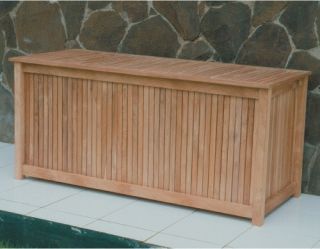Royal Teak 53 in.Storage Box   Outdoor Benches