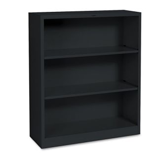 HON Metal Bookcase 3 Shelves 34 1/2w x 12 5/8d x   13558253