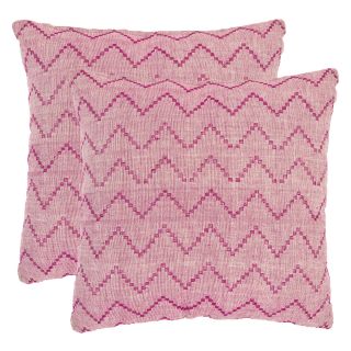 Safavieh Victor Rose Red/Purple Decorative Pillows   Set of 2   Decorative Pillows