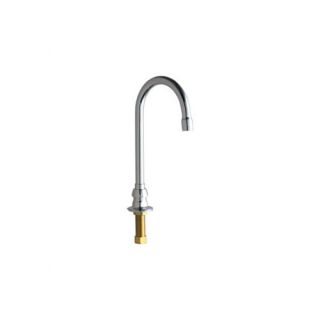 Chicago Faucets 626 Deck Mount Single Hole Kitchen Faucet with Less