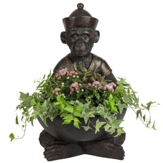 Gallant Monkey Statue Indoor/Outdoor Planter by BombayOutdoors