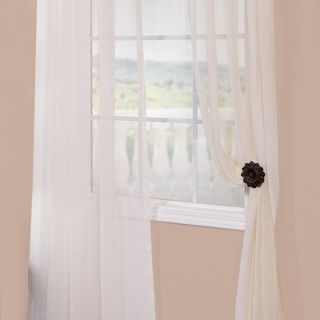 Half Price Drapes Solid Voile Sheer Curtain Panel