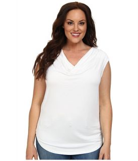 MICHAEL Michael Kors Plus Size Cap Sleeve Cowl Neck Top