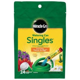 Miracle Gro Watering Can Singles Water Soluble Plant Food Packets (24 Pack) 1013202