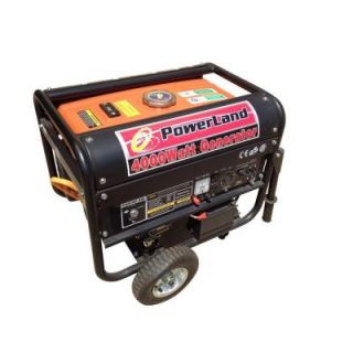 Powerland 4,400 Watt Gasoline Powered Electric Start Portable Generator PD4000E