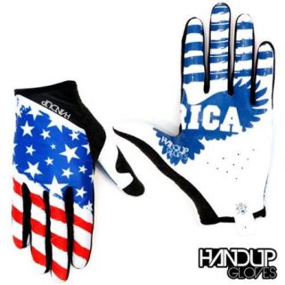 Handup Gloves Men's Merican Full Finger Cycling Gloves (STARS & BARS   S)