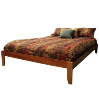Scandinavia King size Solid Bamboo Wood Platform Bed with Bookcase