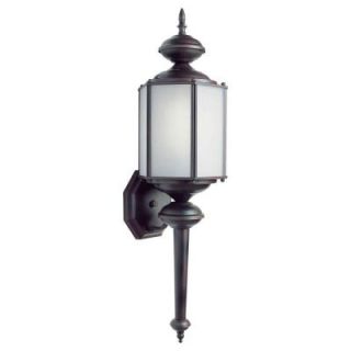 Talista 1 Light Outdoor Antique Bronze Wall Lantern with Frosted Seeded Glass CLI FRT10021 01 32