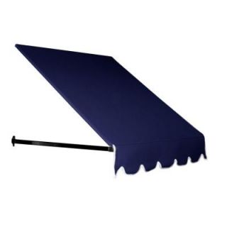 AWNTECH 8.375 ft. Dallas Retro Window/Entry Awning (56 in. H x 36 in. D) in Navy CR43 8N