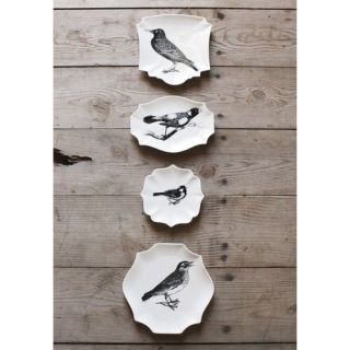 Creative Co Op Turn of the Century 4 Piece Plate Set