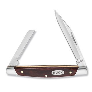 Buck Deuce Woodgrain Handle Folding Knife  ™ Shopping