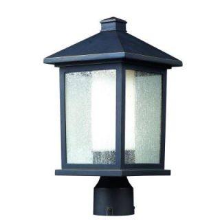 Tulen Lawrence Collection 1 Light Outdoor Oil Rubbed Bronze Post Light CLI JB524PHM