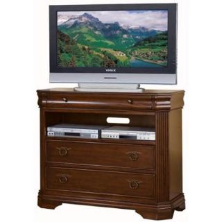 Traditional TV Chest in Cherry Finish