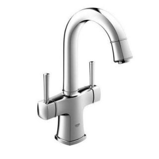 GROHE Grandera Single Hole 2 Handle Bathroom Faucet in Starlight Chrome 21108000