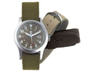Campco Smith & Wesson Military Watch 3 Changeable Straps OD Face CC SWW 1464 OD
