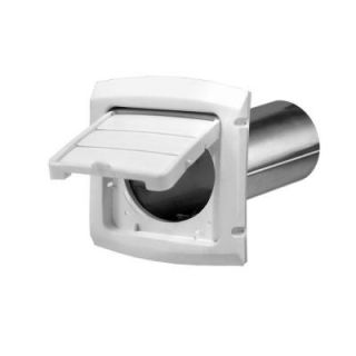 Everbilt 4 in. Hinged Louvered Vent Hood in White BHLH4WHD