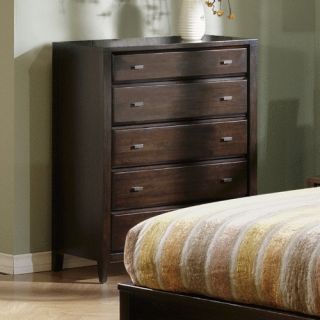 Kendall 5 Drawer Chest   Chocolate   Dressers