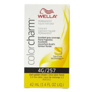 Wella Color Charm Liquid Haircolor 4g/257 Dark Golden Brown, 1.4 oz