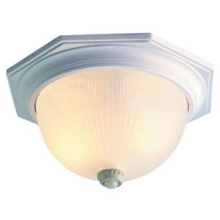 Acclaim Lighting Outer Banks Collection Ceiling Mount 2 Light Outdoor Textured White Fixture 75TWM