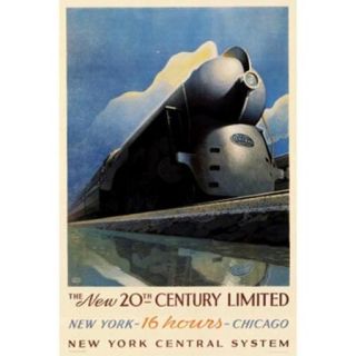 New 20Th Century Limited (Train) Poster Print by Leslie Ragan (24 x 36)