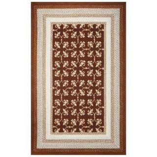 Kas Rugs Perfect Tiles Mocha 3 ft. 3 in. x 5 ft. 3 in. Area Rug FAI551833X53