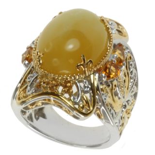 Michael Valitutti Two tone Yellow Opal, Fire Citrine and Yellow