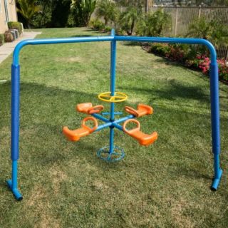 Ironkids Four Station Fun Filled Merry Go Round   Commercial Playground Equipment