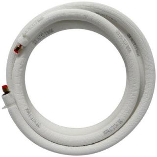 JMF 1/4 in. x 3/8 in. x 50 ft. Universal Piping Assembly, Non Tear Insulation for Ductless Mini Split LS1438FF50W WHITE