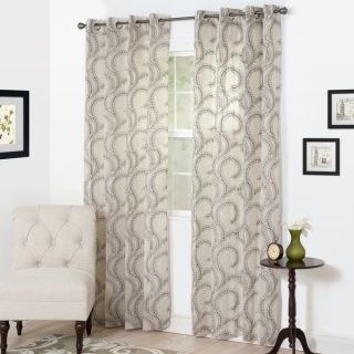 Windsor Home Lauren Embroidered Curtain Panel