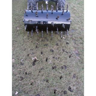Strongway Drum Plug Aerator — 36in.W, 6in. Plugs  Aerators   Lawn Rollers