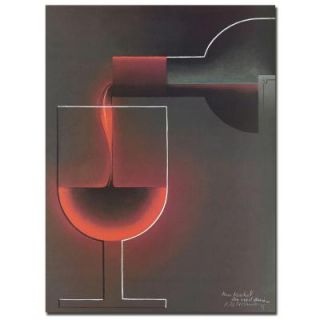 Trademark Fine Art 18 in. x 24 in. Red Wine Canvas Art V7070 C1824GG