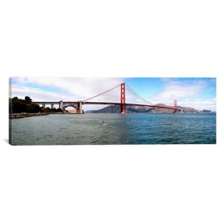 iCanvas Panoramic Suspension Bridge Across the Sea, Golden Gate Bridge
