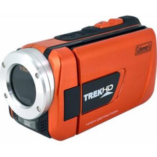 Coleman TrekHD CVW16HD Orange Waterproof Camcorder with 8x Digital Zoom and 3" TFT LCD Screen