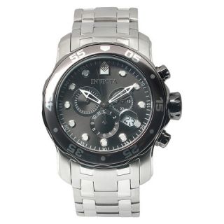 Mens Invicta 17083 Pro Diver Chronograph Watch   Silver
