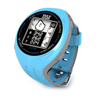 Pyle Blue Personal GPS Golf Watch with Automatic Course Recognition