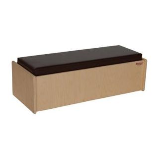 Wood Designs Double Bench with Brown Cushion