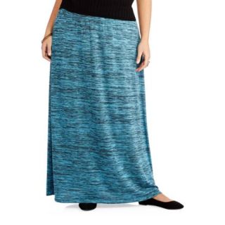 Faded Glory Women's Plus Size Casual Space Dye Maxi Skirt