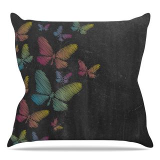 Butterflies Throw Pillow by KESS InHouse