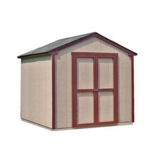 Handy Home Products Kingston 8 ft. x 8 ft. Wood Shed Kit with Floor Frame 18362 1